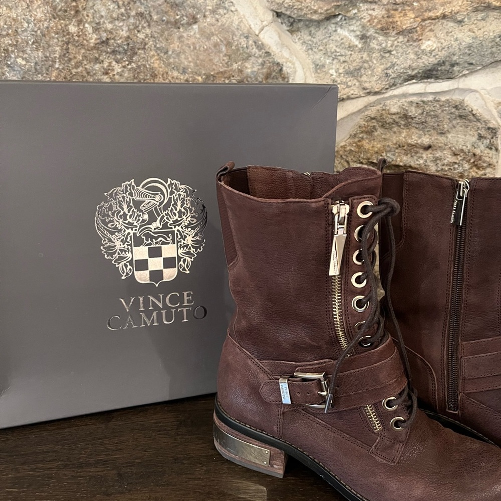 Vince Camuto Brown Leather Boots